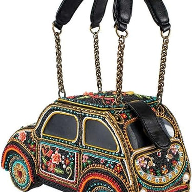Bag-Joy Ride" Embellished Beaded Tote bag