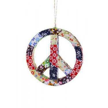 Ornament - Patchwork peace sign