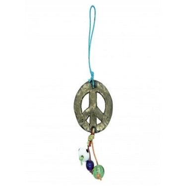 Ornament: Moksha, Peace sign with three beads.