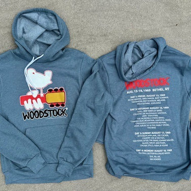 Sweatshirt, Adult Woodstock Concert Line Up, 2023 Htr Slate