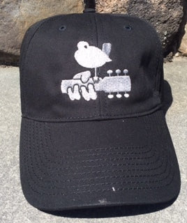 Cap - Woodstock Embroidered Bird on Guitar