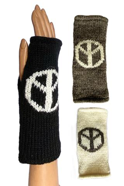 Gloves - Peace Sign Knit