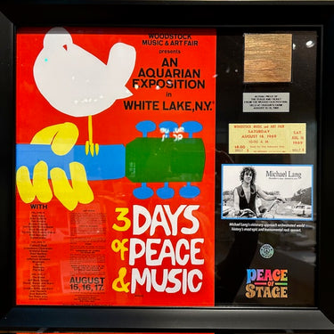 Art/Poster: Framed Woodstock Michael Lang Art