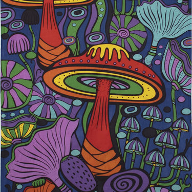 Tapestry - 3D Mushroom Tapestry