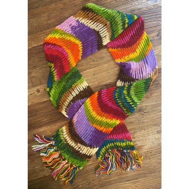 Scarf - Woolen Multi Rainbow Scarf