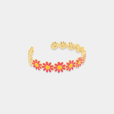 Bracelet - Multicolor Emanel Daisy Cuff