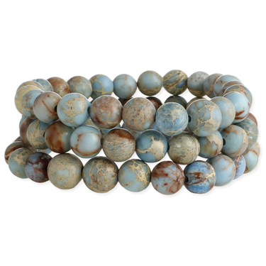 Bracelet - Blue Jasper Stone Stretch Bracelet