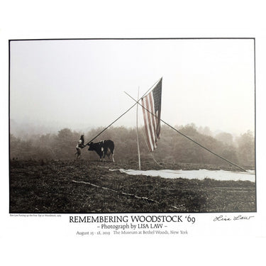 Print - Remebering Woodstock Poster Flag 11x14