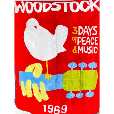 Blanket - Woodstock Poster Throw  Blanket